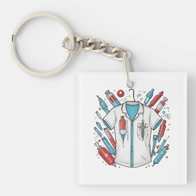 Medical Vial Keychain – Nurse & Doctor Gift (Devant)
