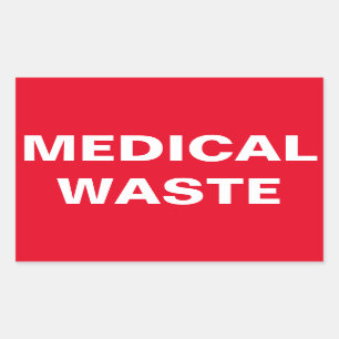 Medical Waste Sign Sticker