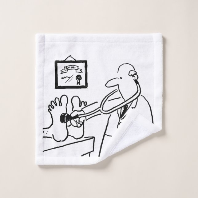 Médicale Flannel. Un docteur avec stéthoscope (Gant de toilette)