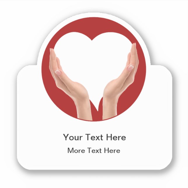 Médicale Heart Home Health Sticker Étiquettes (Devant)
