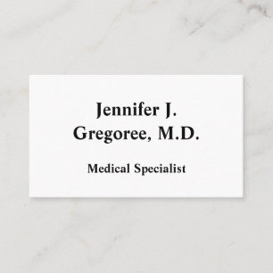 Médicale minimaliste Carte de visite