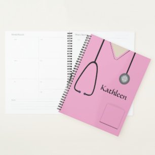 Médicale Scrubs Infirmière Docteur Pink Planner