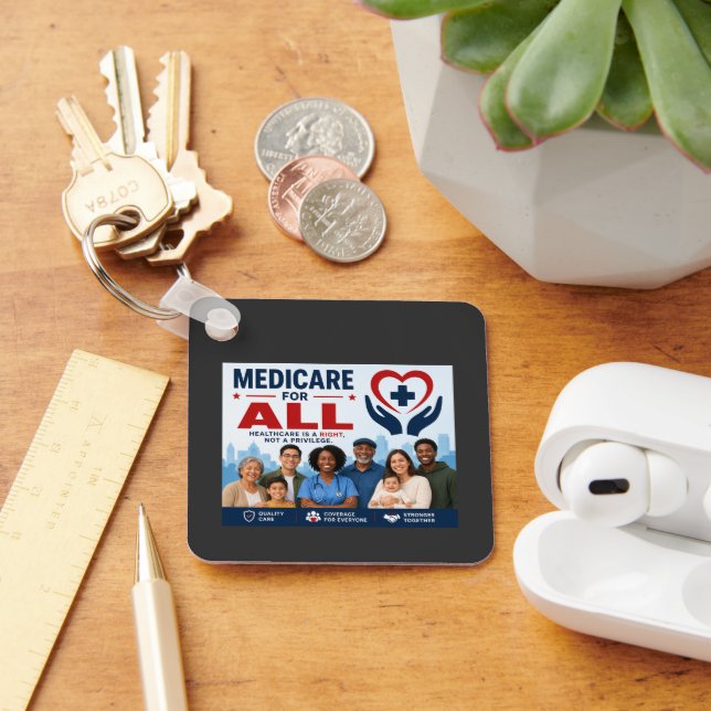 Medicare for All Keychain (Desk)