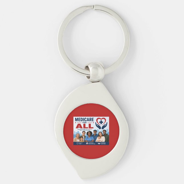 Medicare for All Keychain (Front)