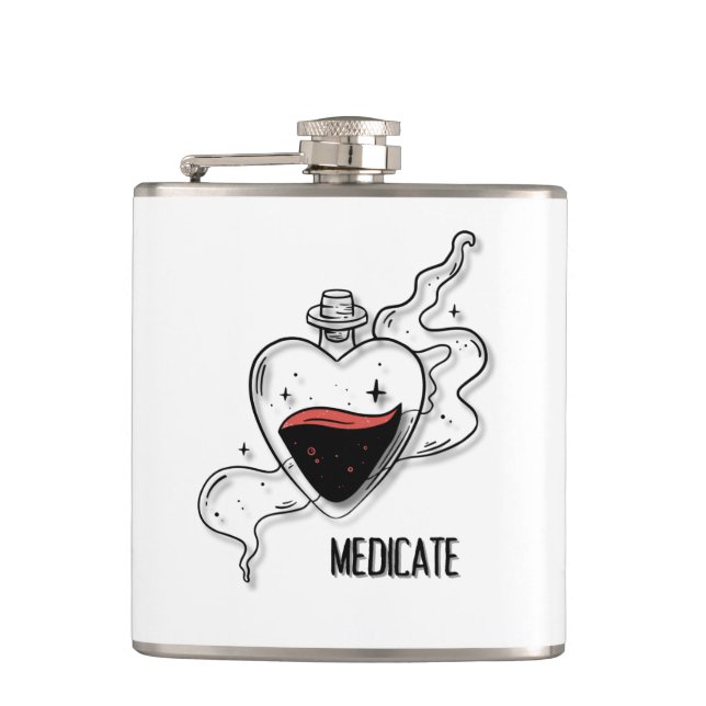 Medicate Hip Flask (Front)