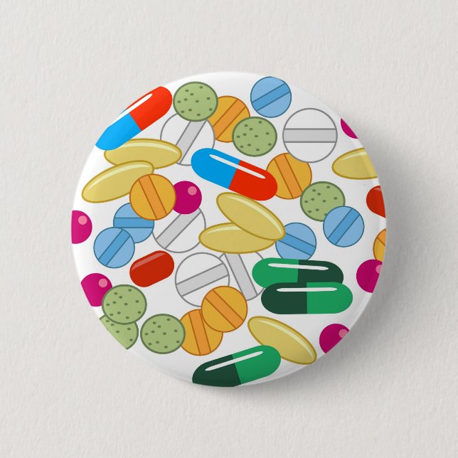 Medication 2 Inch Round Button (Front)