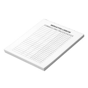 Medication Logbook Notepad