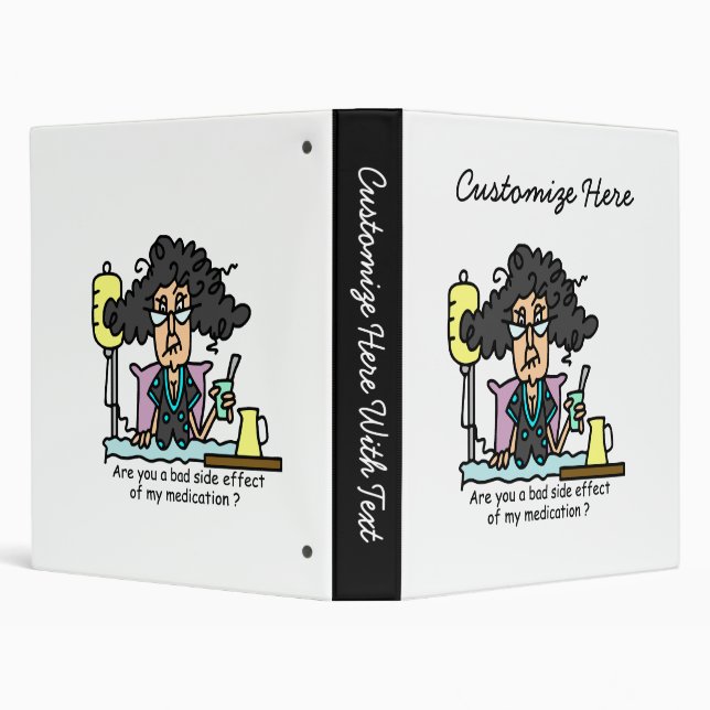 Medication Side Effect Dark Hair Binder (Background)