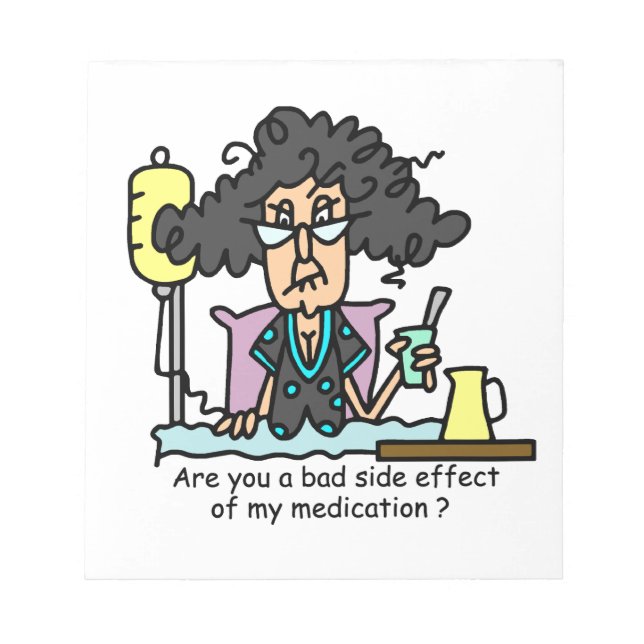 Medication Side Effect Dark Hair Notepad (Front)