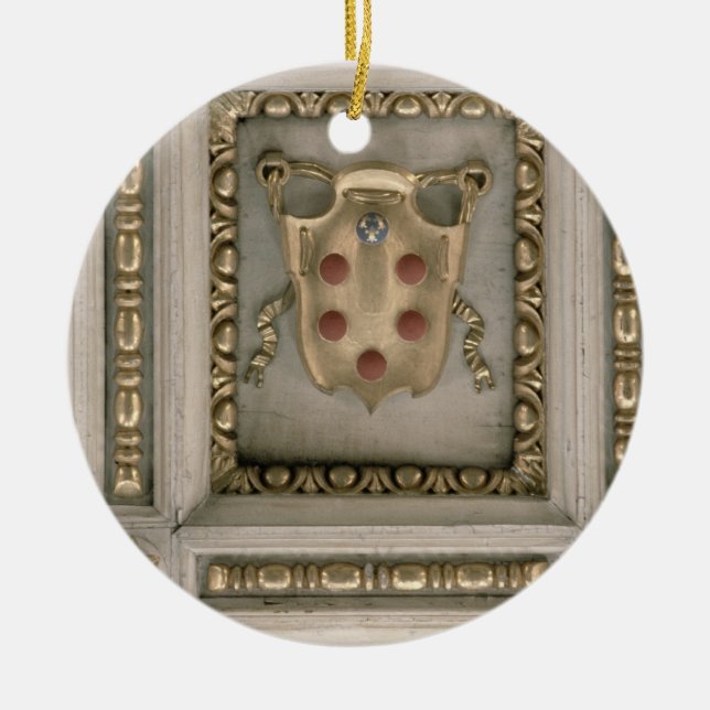 Medici coat of arms, from the soffit of the church ceramic ornament (Front)