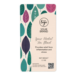 Medicinal Tea Product Labels