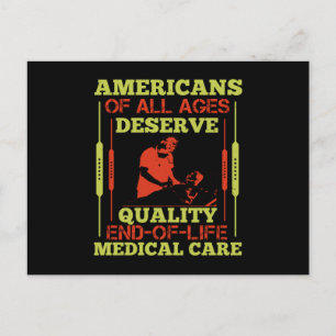 Medicine -Americans Deserve Medical Care Postcard