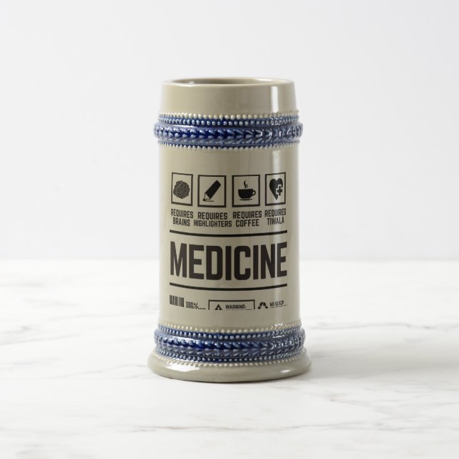 medicine beer stein (Center)