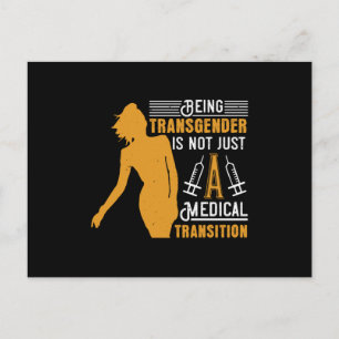 Medicine Being Transgender No Transition Postcard