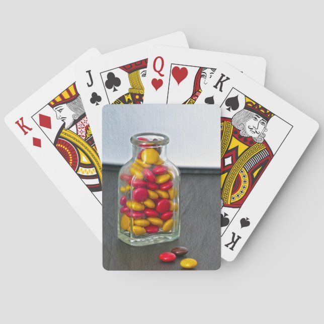 Medicine Bottle of Candy Playing Cards (Back)