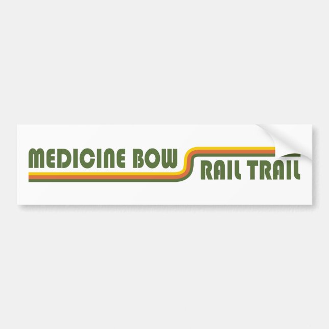 Medicine Bow Rail Trail Wyoming Bumper Sticker (Front)
