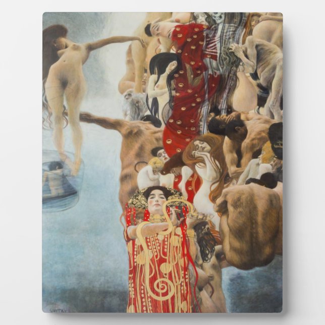 Medicine By Gustav Klimt Plaque (Front)