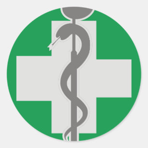 MEDICINE CLASSIC ROUND STICKER