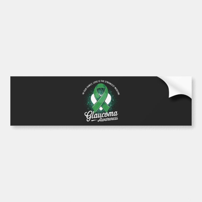 Medicine Glaucoma Awareness Bumper Sticker (Front)