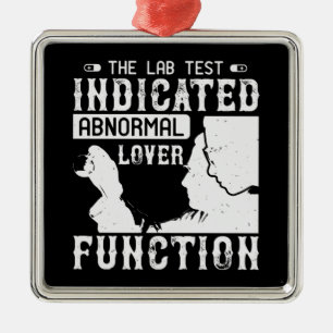 Medicine - Lab Test Shows Abnormal Lover Metal Ornament