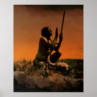 Medicine Man ~ after Edward S. Curtis Poster
