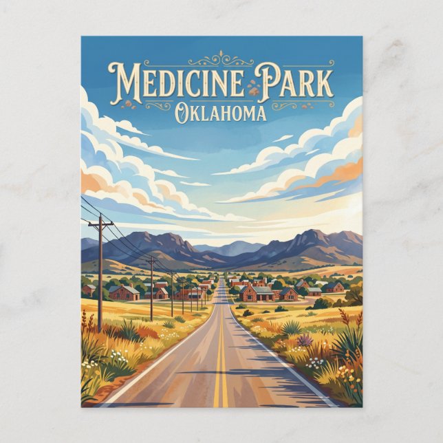 Medicine Park USA Postcard (Front)