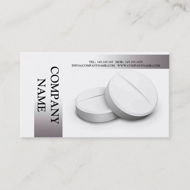 Medicine / Pharmacy / Pharmacist Human Body Business Card (Front)