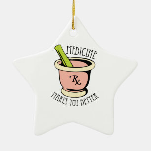 Medicine Rx Ceramic Ornament