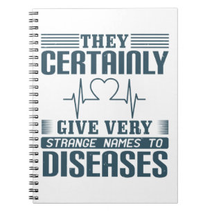 Medicine - Strange Names Of Diseases Notebook