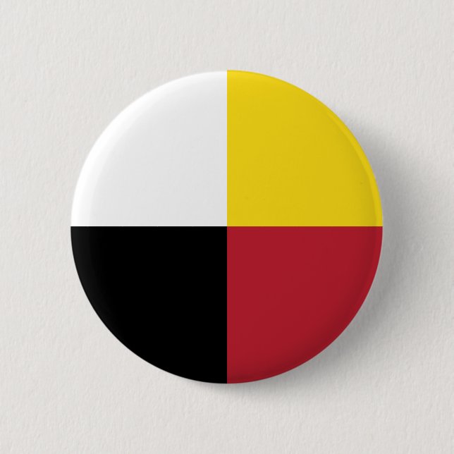 medicine wheel 2 inch round button (Front)
