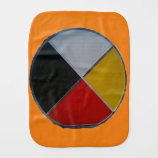 Medicine Wheel Burp Cloth