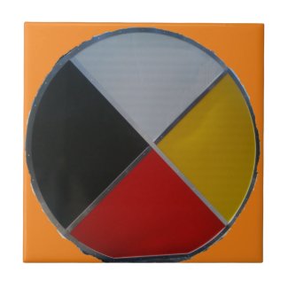 Medicine Wheel Ceramic Tile