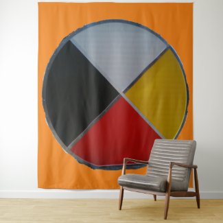 Medicine Wheel Extra Large Tapestry