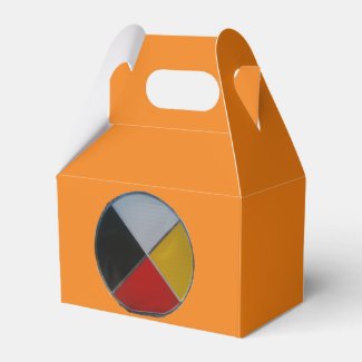 Medicine Wheel Gable Favor Box