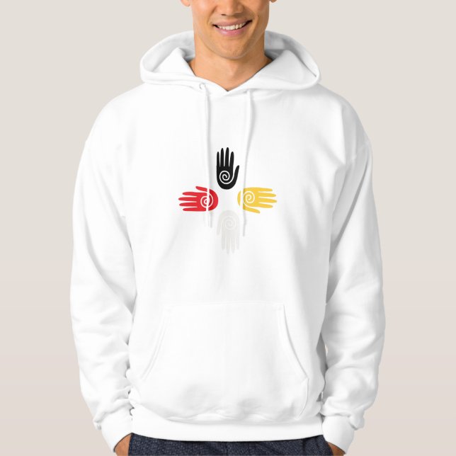 Medicine Wheel Hands Hoodie (Front)