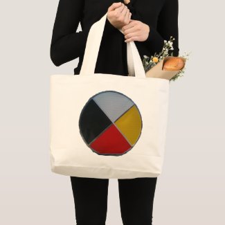 Medicine Wheel Jumbo Tote Bag