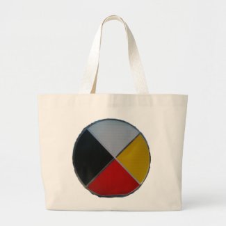 Medicine Wheel Jumbo Tote Bag