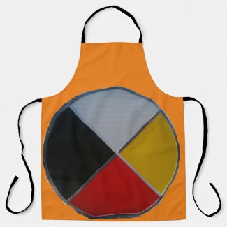 Medicine Wheel Large All-Over Apron