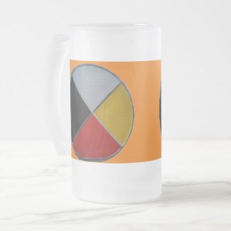 Medicine Wheel Large Frosted Mug