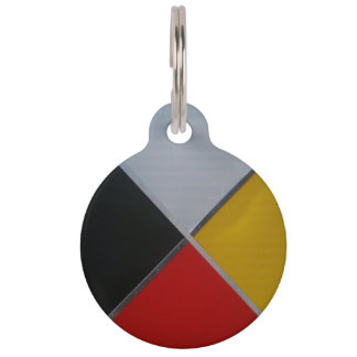 Medicine Wheel Large Round Pet Tag