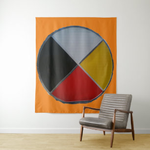 Medicine Wheel Large Tapestry