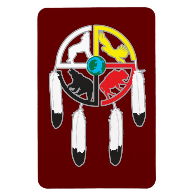 Medicine Wheel Magnet (Vertical)