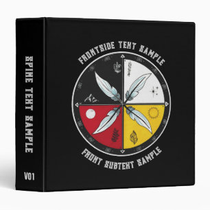 Medicine Wheel Mandala Round Indigenous Binder