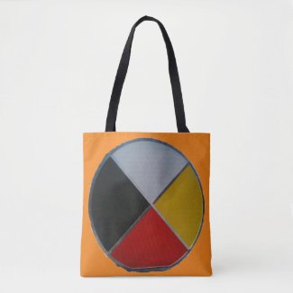 Medicine Wheel Medium Shoulder Tote