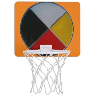 Medicine Wheel Mini Basketball Hoop