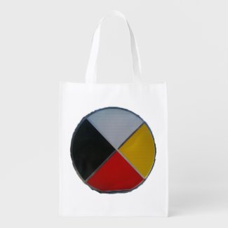 Medicine Wheel Reusable Grocery Bag