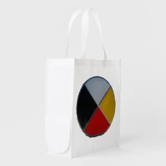 Medicine Wheel Reusable Grocery Bag