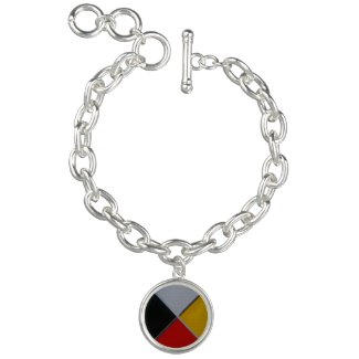 Medicine Wheel Round Charm Bracelet