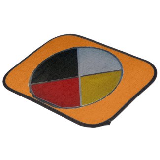 Medicine Wheel Set of Rear Car Mats