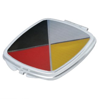 Medicine Wheel Square Compact mirror